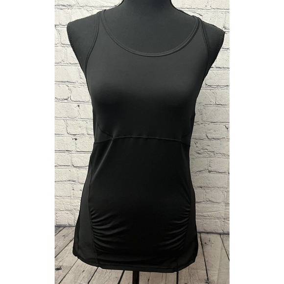 Athleta Womens Stealth Racerback Sculptek Tank Size Small Black - Picture 1 of 8